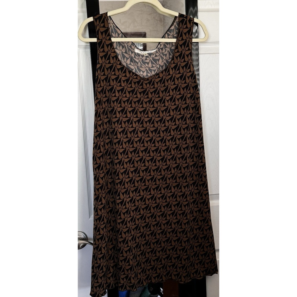Vtg Studio M Women's Sleeveless Round Neck Tank Midi Dress Sz M 38.5" Made inUSA